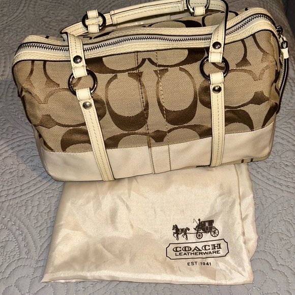 ✨COACH EUC✨Stylish Tan and Brown Women's Bag - Picture 14 of 14